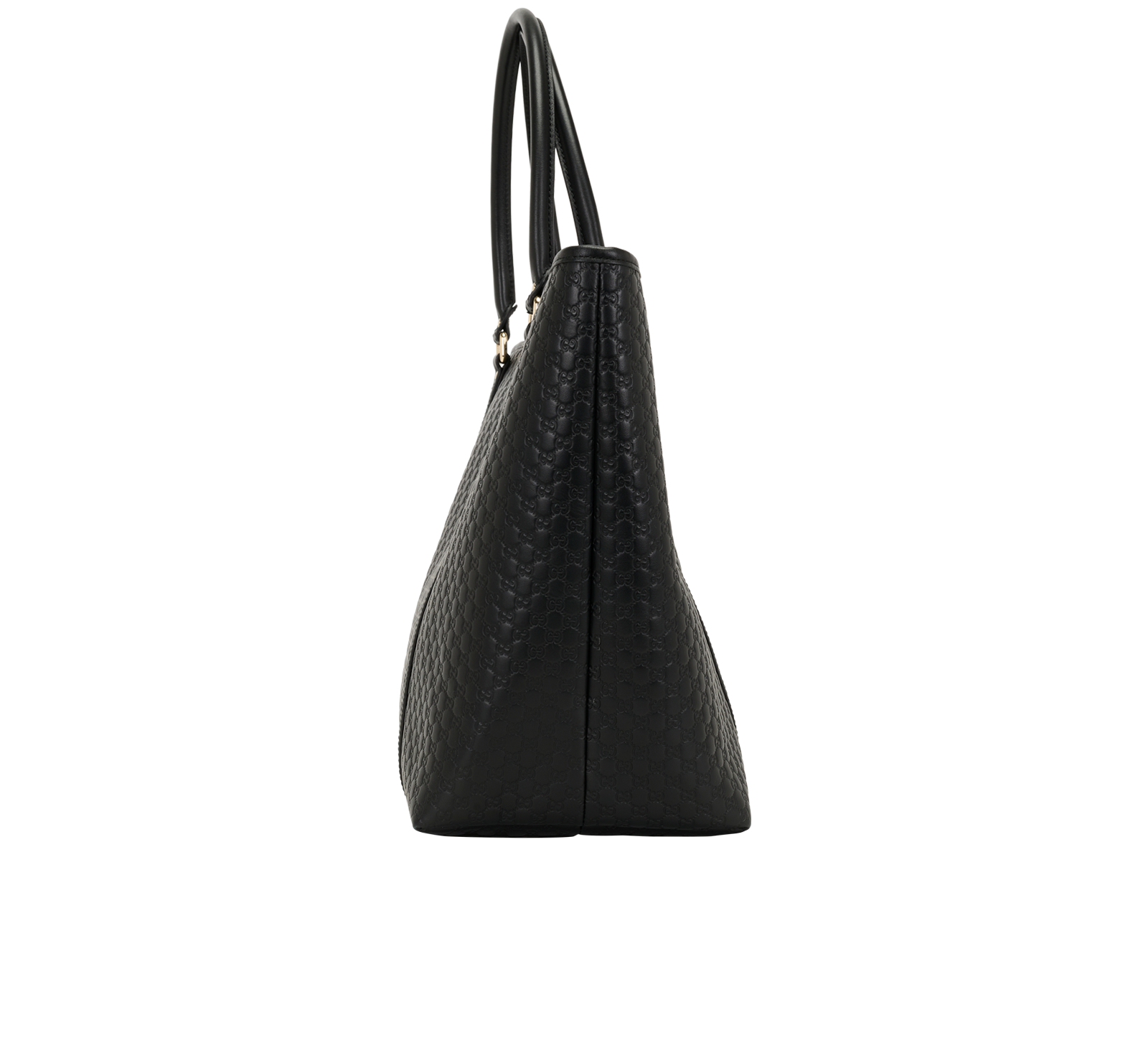 Microguccissima Tote, &pound;595, Handbags, Black, Leather, Side view